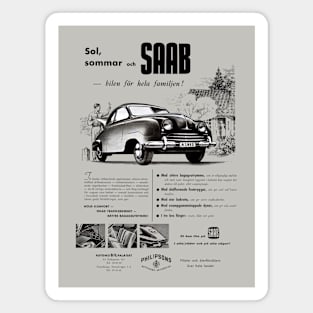 1953 SAAB 92 - advert Magnet